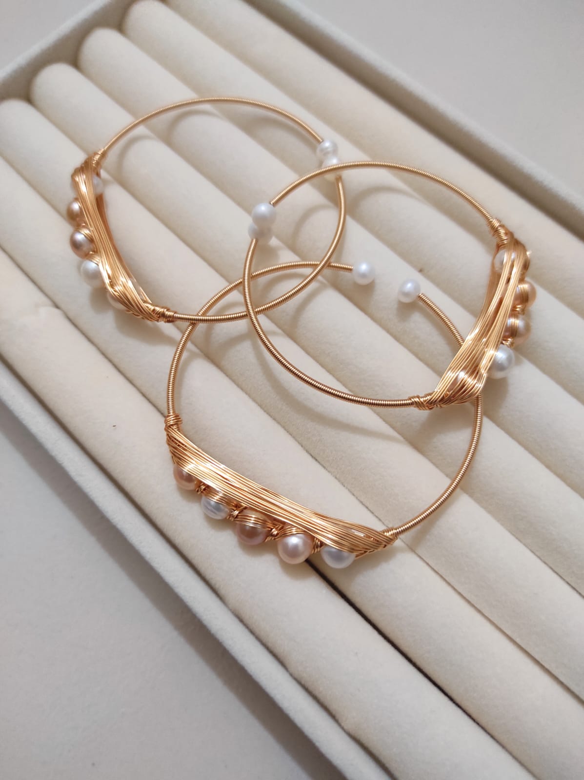 Pearl Open Cuff Bracelet for Women