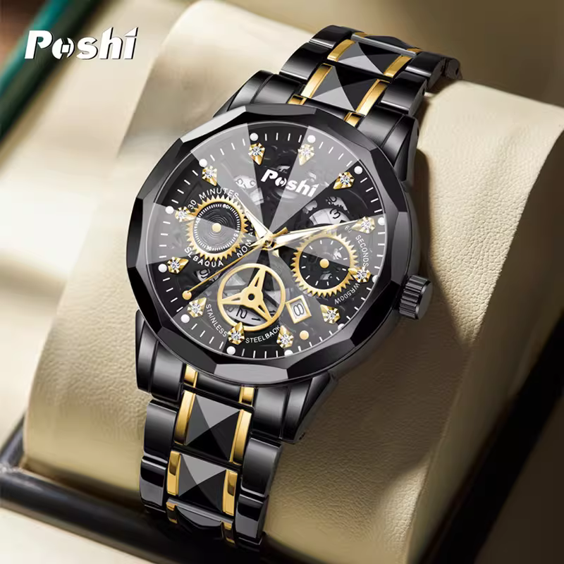 Bubble Men’s Luxury Skeleton Mechanical Watch