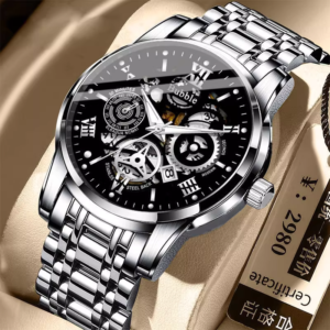 Bubble Men’s Luxury Skeleton Mechanical Watch