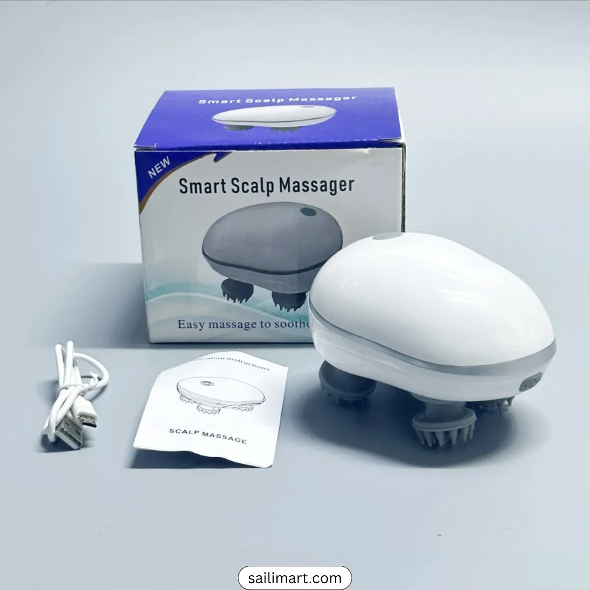 Smart Scalp Massager – Electric Head Massage Device for Relaxation & Stress Relief